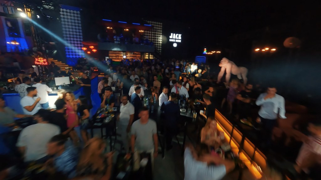 Nightlife and venues FPV drone tour still
